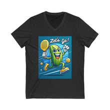 Load image into Gallery viewer, Unisex Jersey Short Sleeve V-Neck Tee
