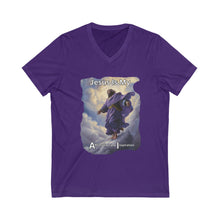 Load image into Gallery viewer, Unisex Jersey Short Sleeve V-Neck Tee