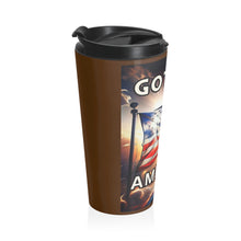 Load image into Gallery viewer, Patriotic Stainless Steel Travel Mug - Perfect for Coffee Lovers, Great for Gifting, Independence Day, or Everyday Use