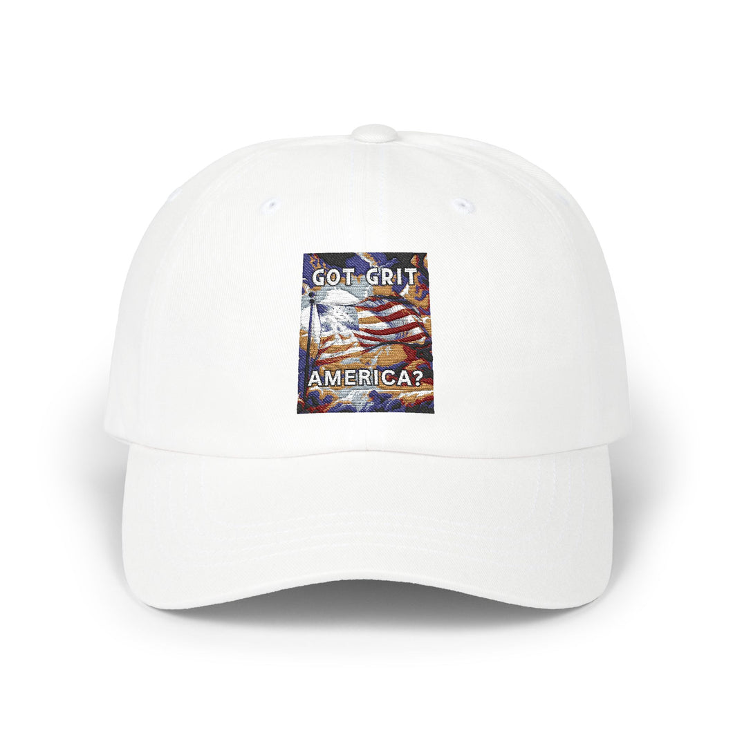 Patriotic Dad Cap – Perfect for Summer Outings, Father's Day Gift, Casual Wear, BBQs, and More! Featuring 'Got Grit, America?'