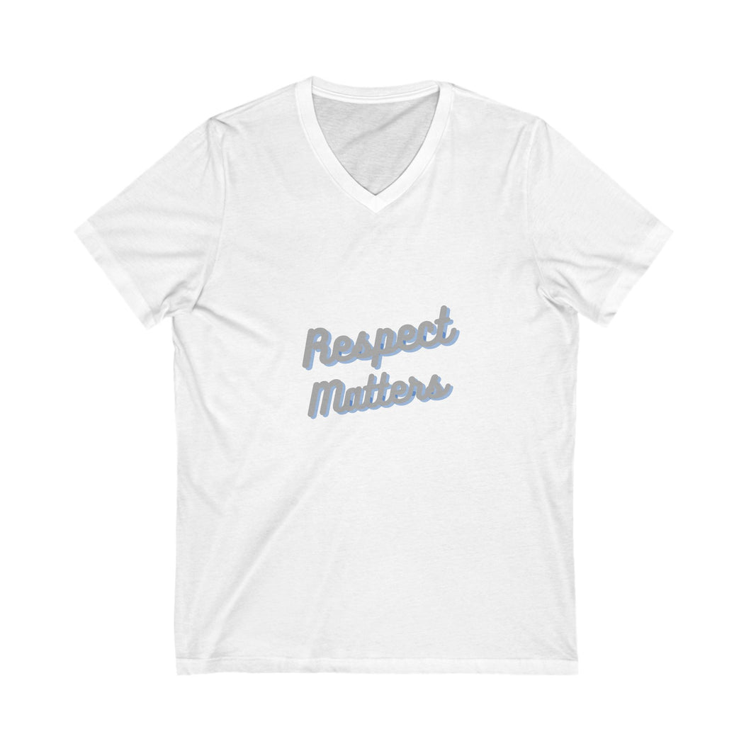 Unisex Jersey Short Sleeve V-Neck Tee