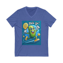 Load image into Gallery viewer, Unisex Jersey Short Sleeve V-Neck Tee
