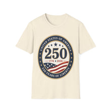 Load image into Gallery viewer, 250 Years of Liberty T-Shirt – USA 1776–2026 Anniversary Tee

