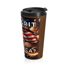 Load image into Gallery viewer, Patriotic Stainless Steel Travel Mug - Perfect for Coffee Lovers, Great for Gifting, Independence Day, or Everyday Use
