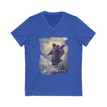 Load image into Gallery viewer, Unisex Jersey Short Sleeve V-Neck Tee
