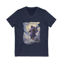 Load image into Gallery viewer, Unisex Jersey Short Sleeve V-Neck Tee
