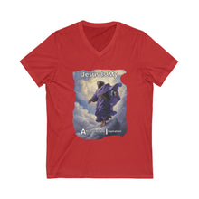 Load image into Gallery viewer, Unisex Jersey Short Sleeve V-Neck Tee
