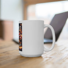 Load image into Gallery viewer, Patriotic Grit Mug | 15oz Coffee Cup | American Pride | Veteran Gift | Independence Day Decor | Motivational Drinkware

