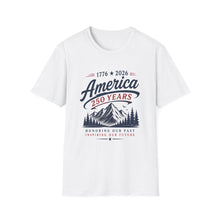 Load image into Gallery viewer, America 250 Years T-Shirt — 1776–2026 Commemorative Mountain Design
