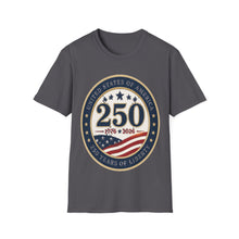 Load image into Gallery viewer, 250 Years of Liberty T-Shirt – USA 1776–2026 Anniversary Tee
