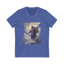 Load image into Gallery viewer, Unisex Jersey Short Sleeve V-Neck Tee
