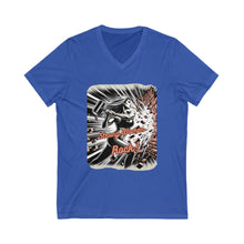 Load image into Gallery viewer, Unisex Jersey Short Sleeve V-Neck Tee
