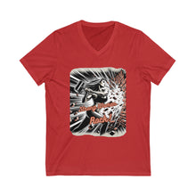 Load image into Gallery viewer, Unisex Jersey Short Sleeve V-Neck Tee
