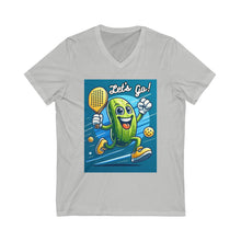 Load image into Gallery viewer, Unisex Jersey Short Sleeve V-Neck Tee
