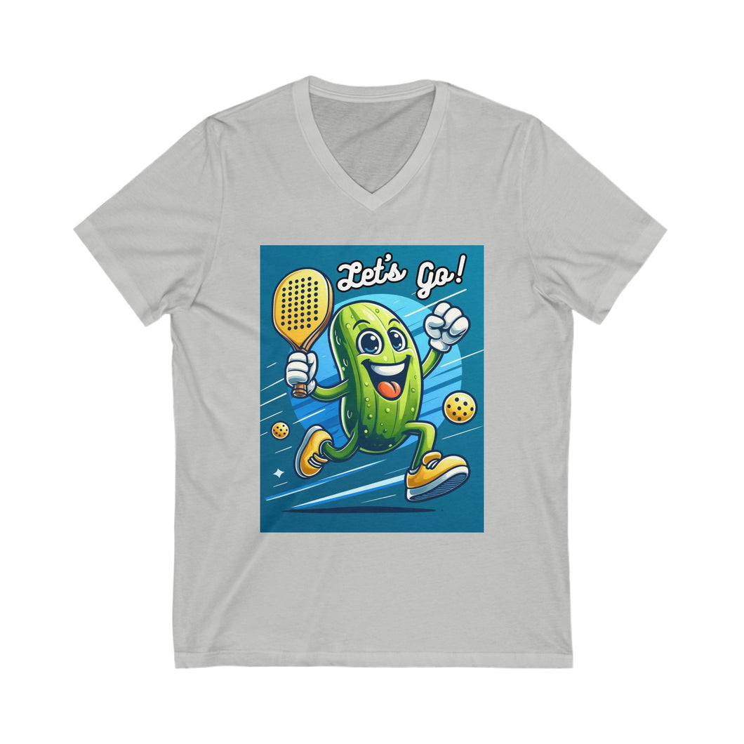 Unisex Jersey Short Sleeve V-Neck Tee