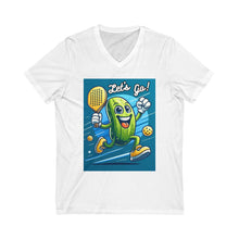 Load image into Gallery viewer, Unisex Jersey Short Sleeve V-Neck Tee
