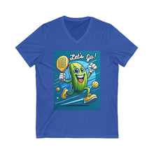 Load image into Gallery viewer, Unisex Jersey Short Sleeve V-Neck Tee
