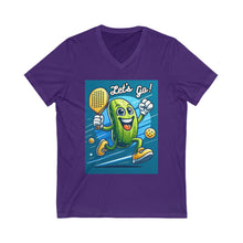 Load image into Gallery viewer, Unisex Jersey Short Sleeve V-Neck Tee
