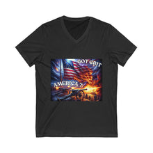 Load image into Gallery viewer, Unisex Jersey Short Sleeve V-Neck Tee
